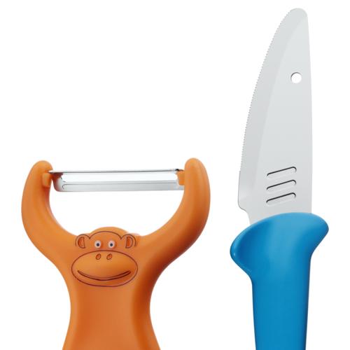 Kids Cooking Set Vegetable Peeler and Knife, 2-piece