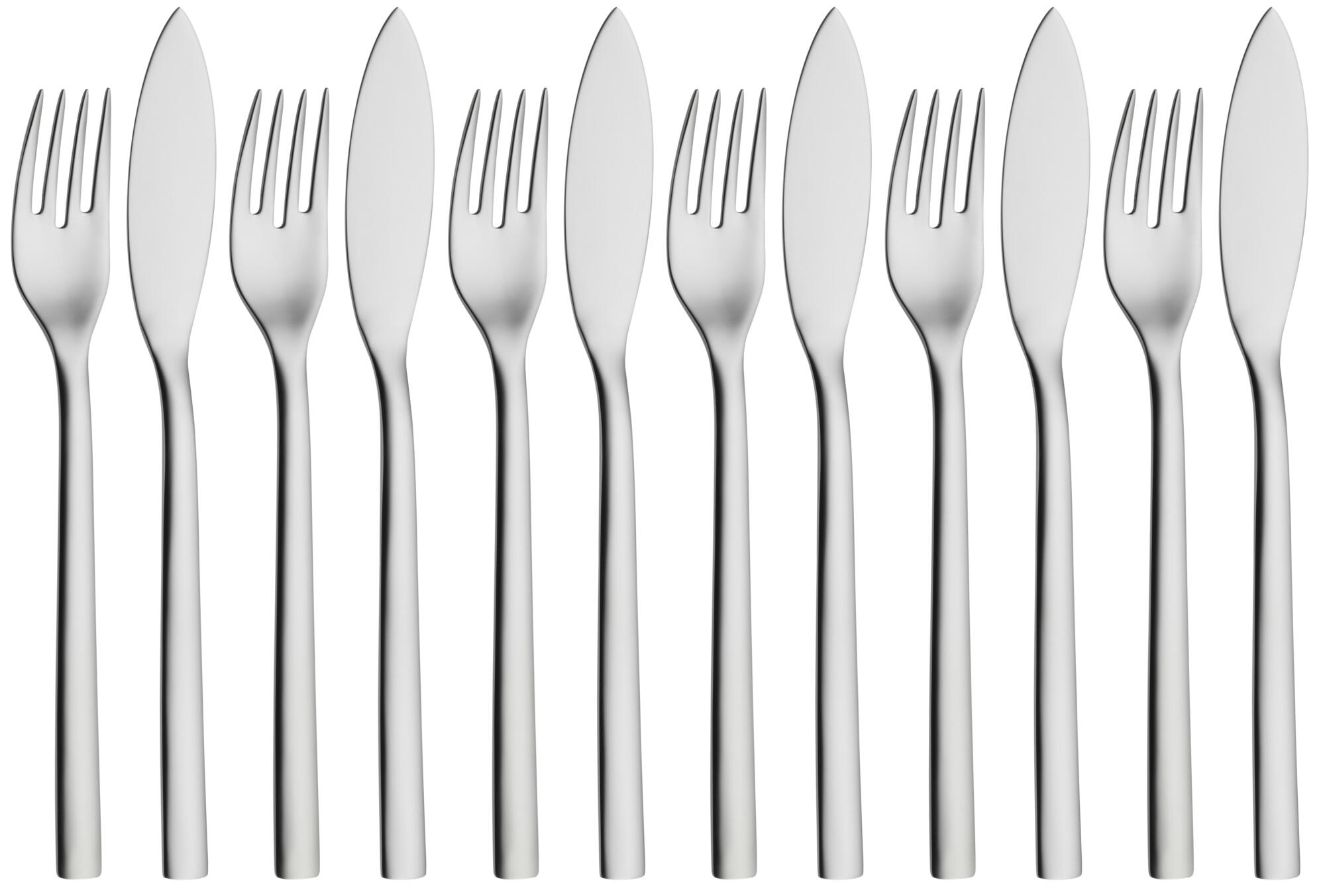 NUOVA Fish knife and fork set, 12-piece