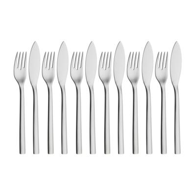 NUOVA Fish knife and fork set, 12-piece