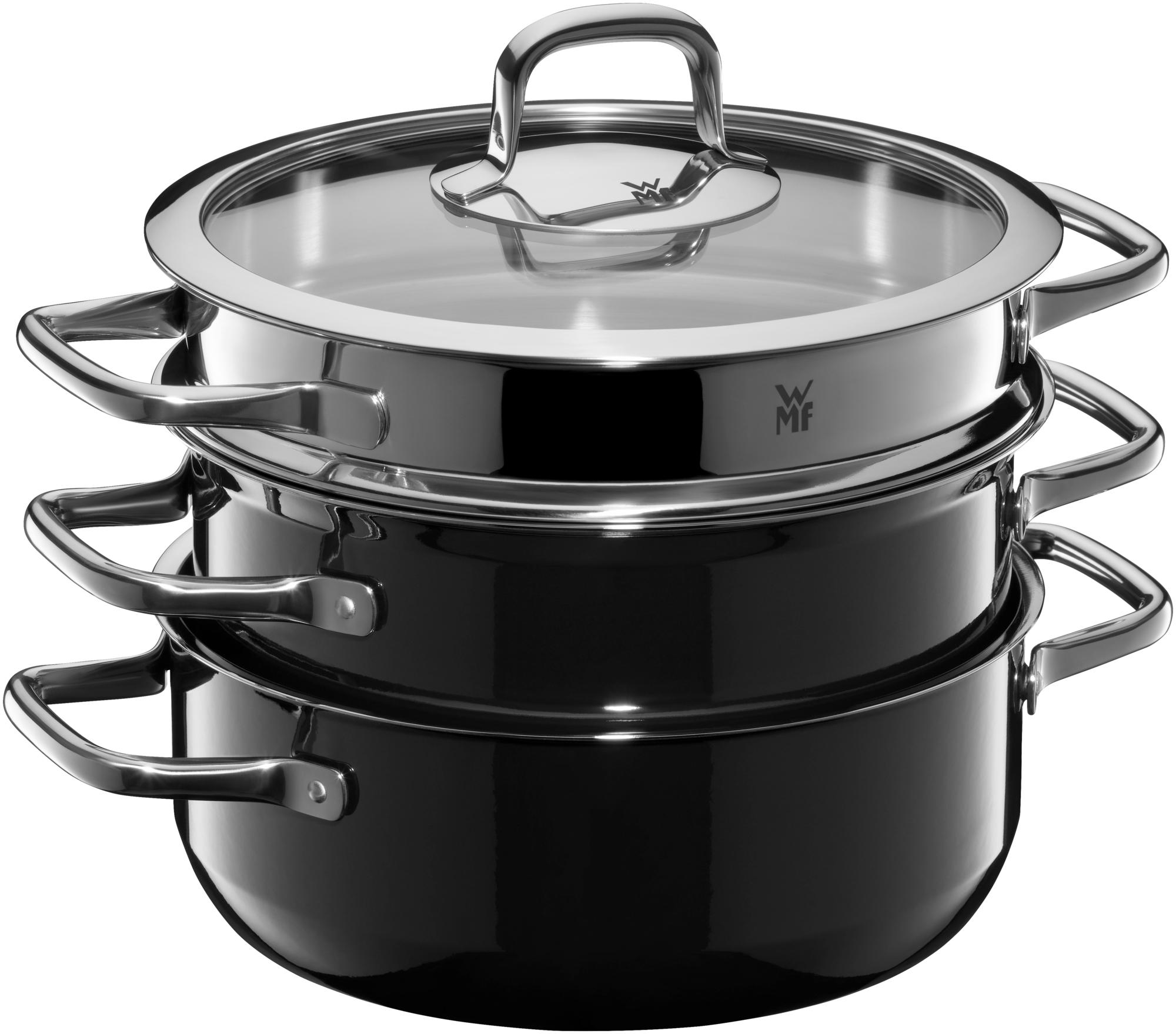 Fusiontec Compact Cookware Set 3pcs. Black