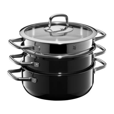Fusiontec Compact Cookware Set 3pcs. Black