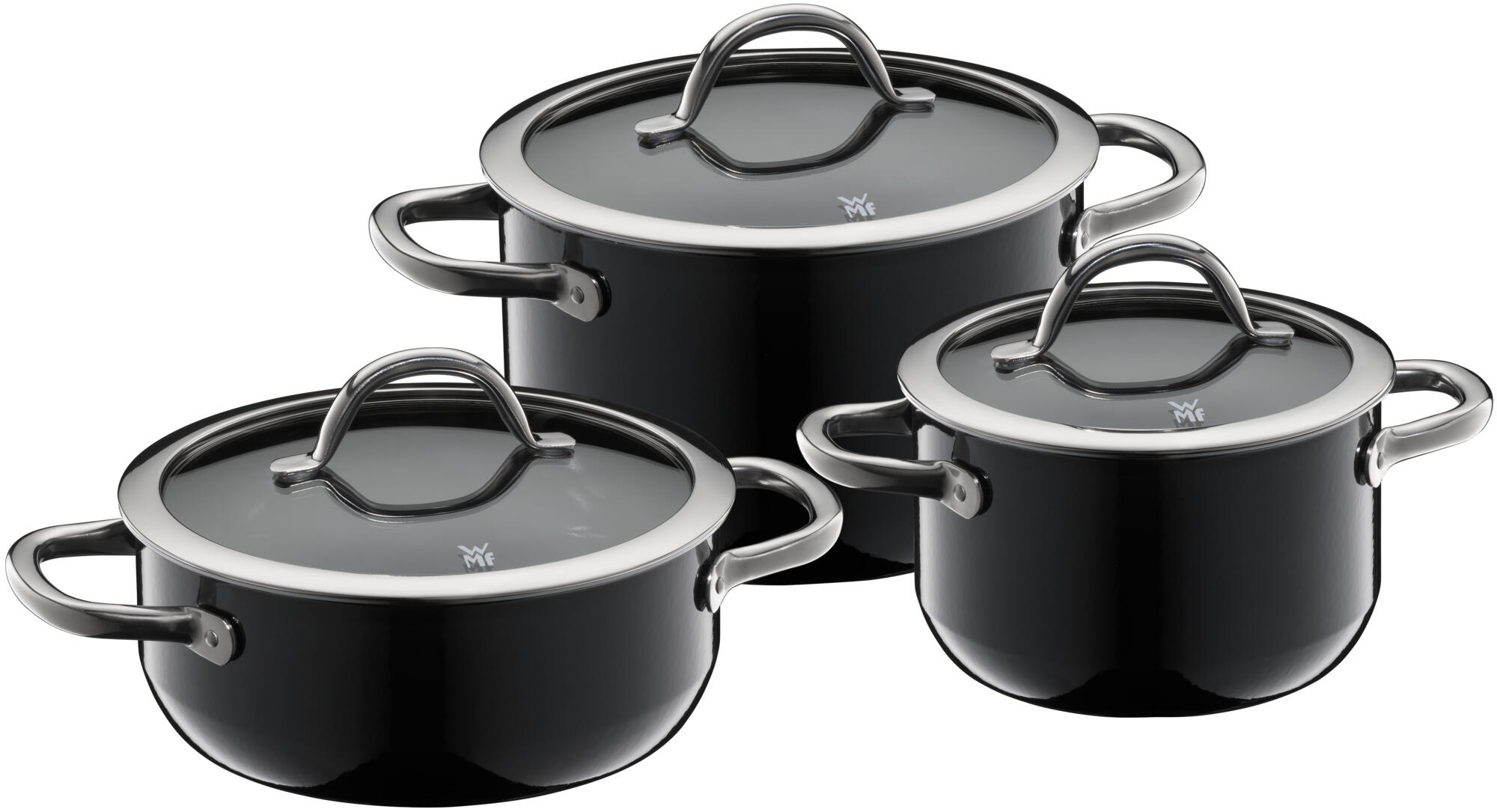 WMF Fusiontec Inspire Cookware Set 3pcs. Black