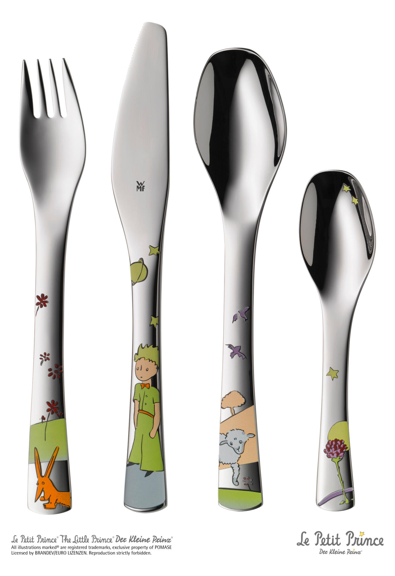 Kids cutlery set The Little Prince, 4-piece