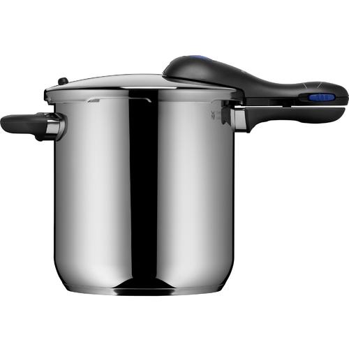 WMF Perfect Pressure Cooker 8.5 L Premium Polished Stainless Steel 2  Cooking Levels All-in-One Rotary Knob, Dishwasher Safe, Diameter 22 cm  Suitable