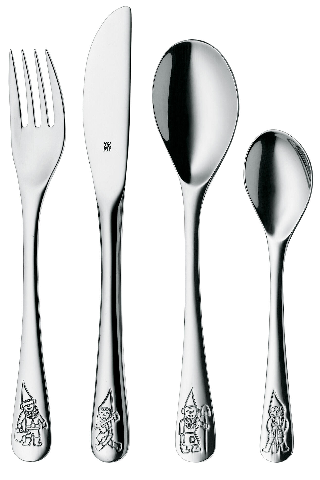 Kids cutlery set Zwerge, 4-piece