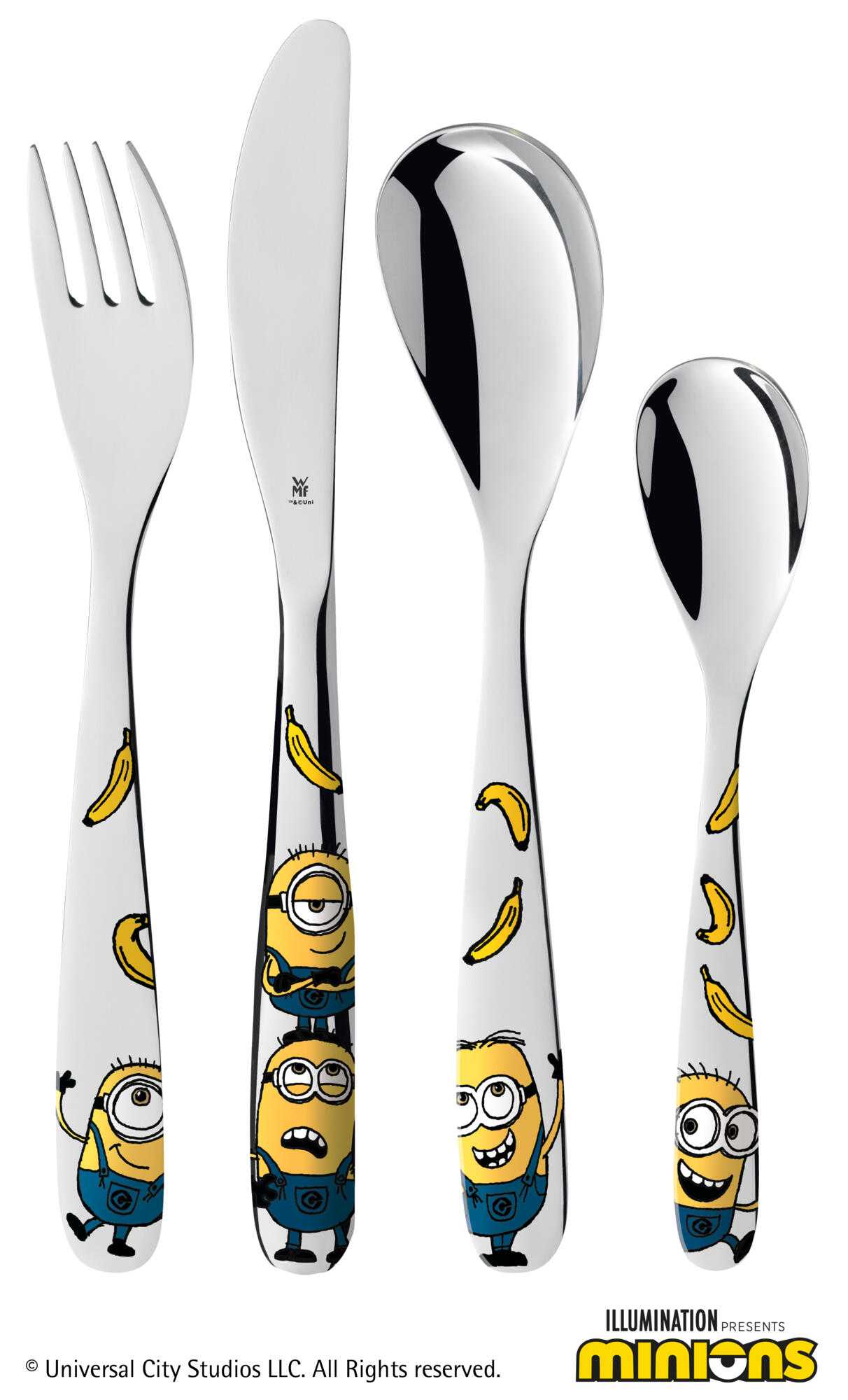 Kids cutlery set Minions, 4-piece
