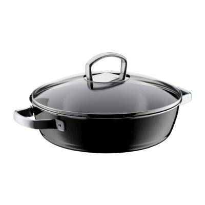 Stewing Pan Fusiontec Mineral 28 cm Black