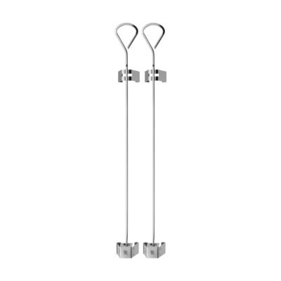 BBQ Big Skewers, 2-Piece Set with Clips