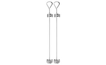 BBQ Big Skewers, 2-Piece Set with Clips