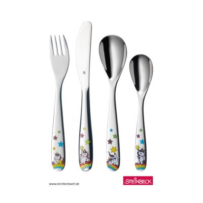 Kids cutlery set Unicorn, 4-piece