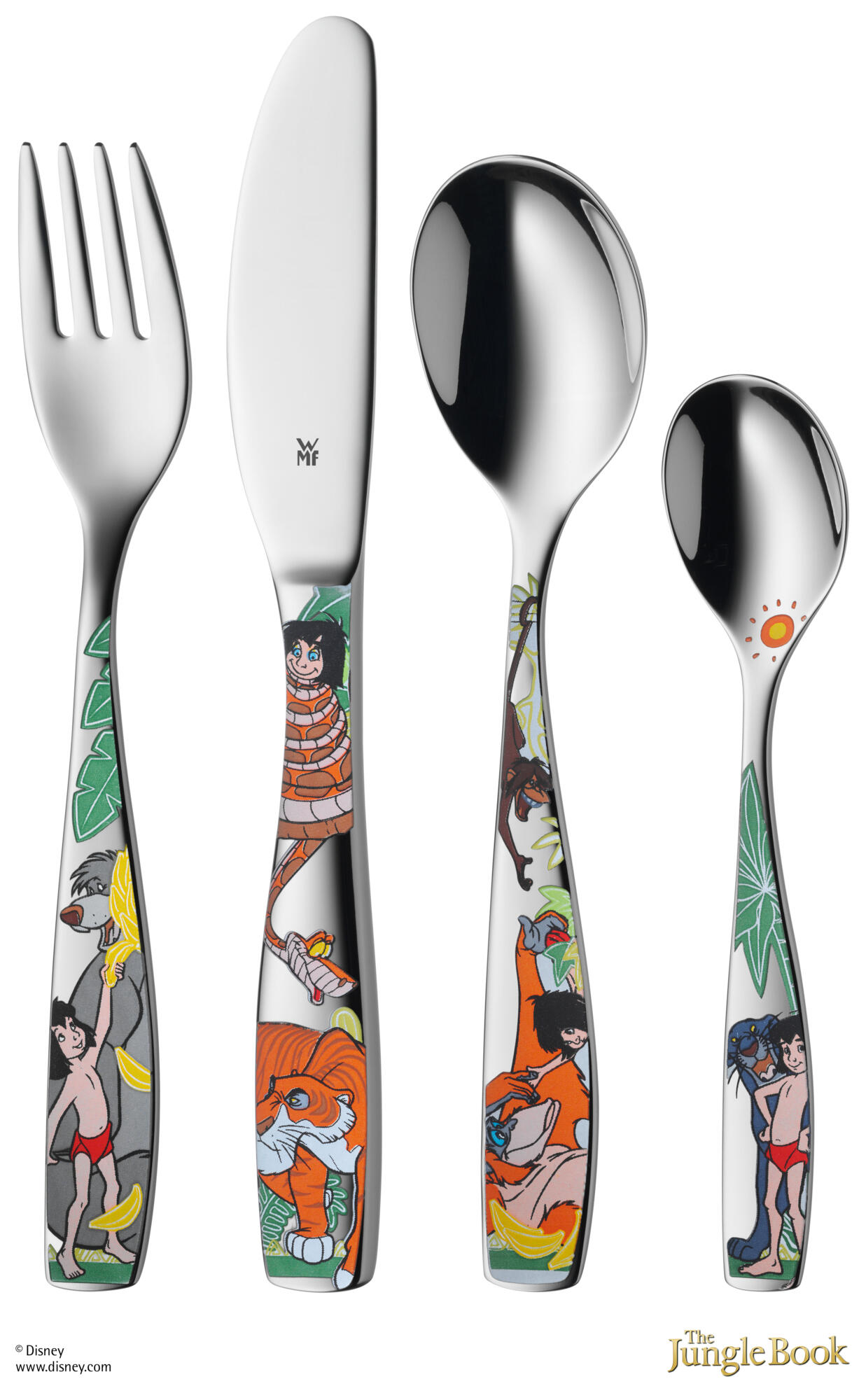 Kids cutlery set Disney Jungle Book, 4-piece