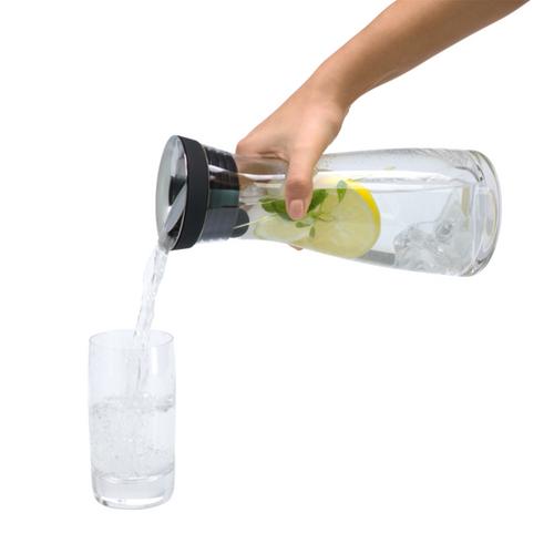 Water decanter 0.75 L black Basic