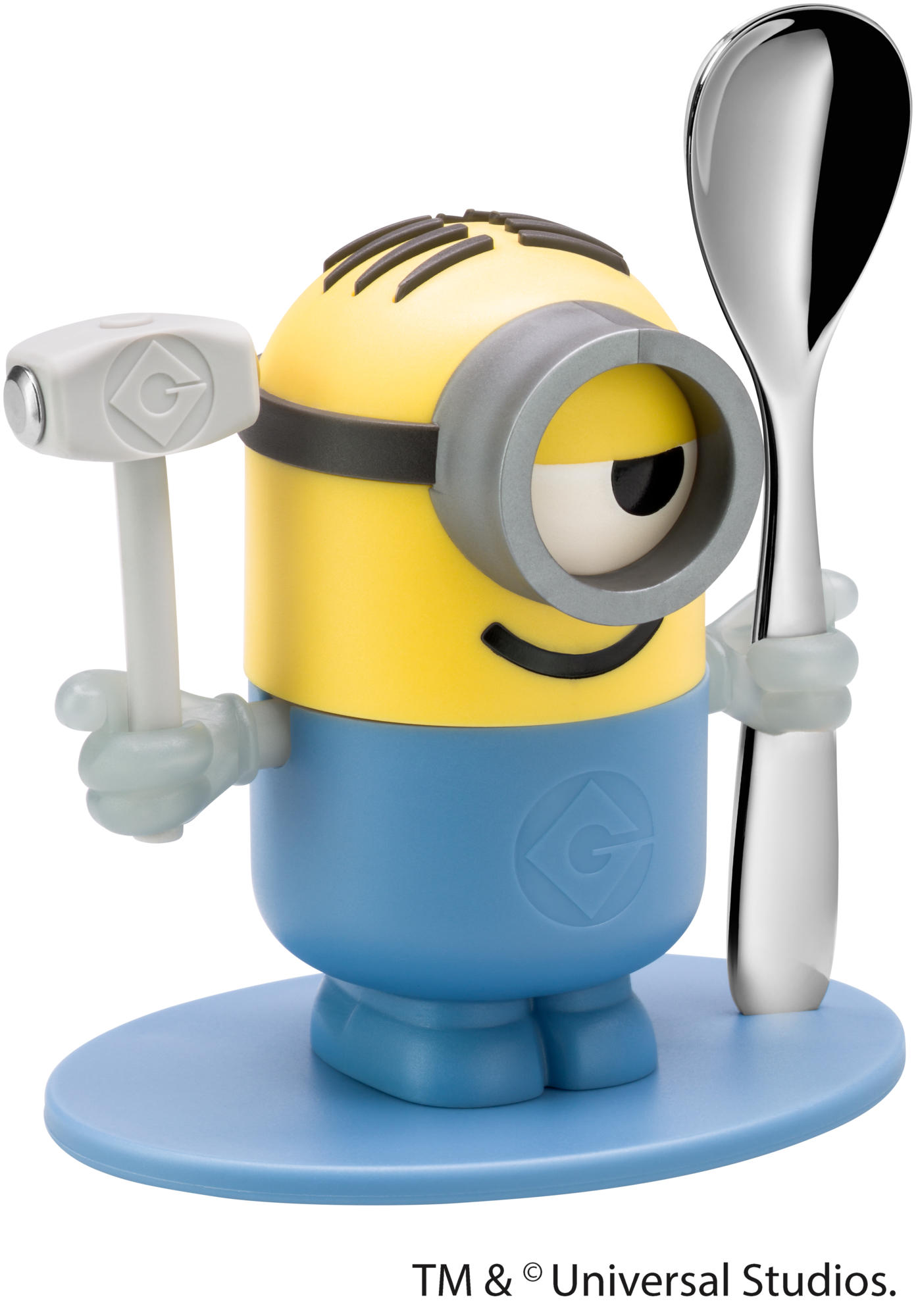 Egg cup set Minions with spoon, 2-piece