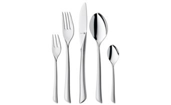 18 x 12 x 2 cm 24 Pack WMF Sinus Cromargan Cutlery Set for 6 People Silver 
