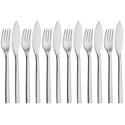NUOVA Fish knife and fork set, 12-piece