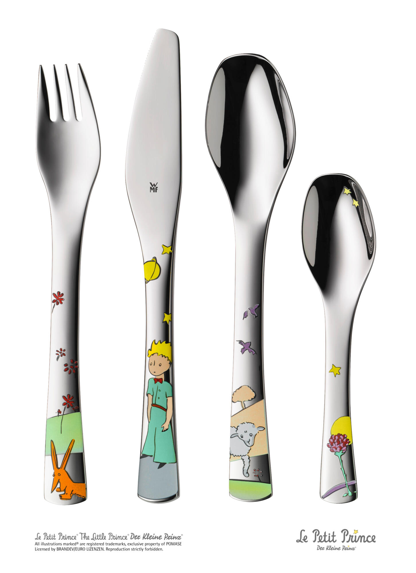 Kids cutlery set The Little Prince, 4-piece