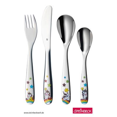 Kids cutlery set Unicorn, 4-piece