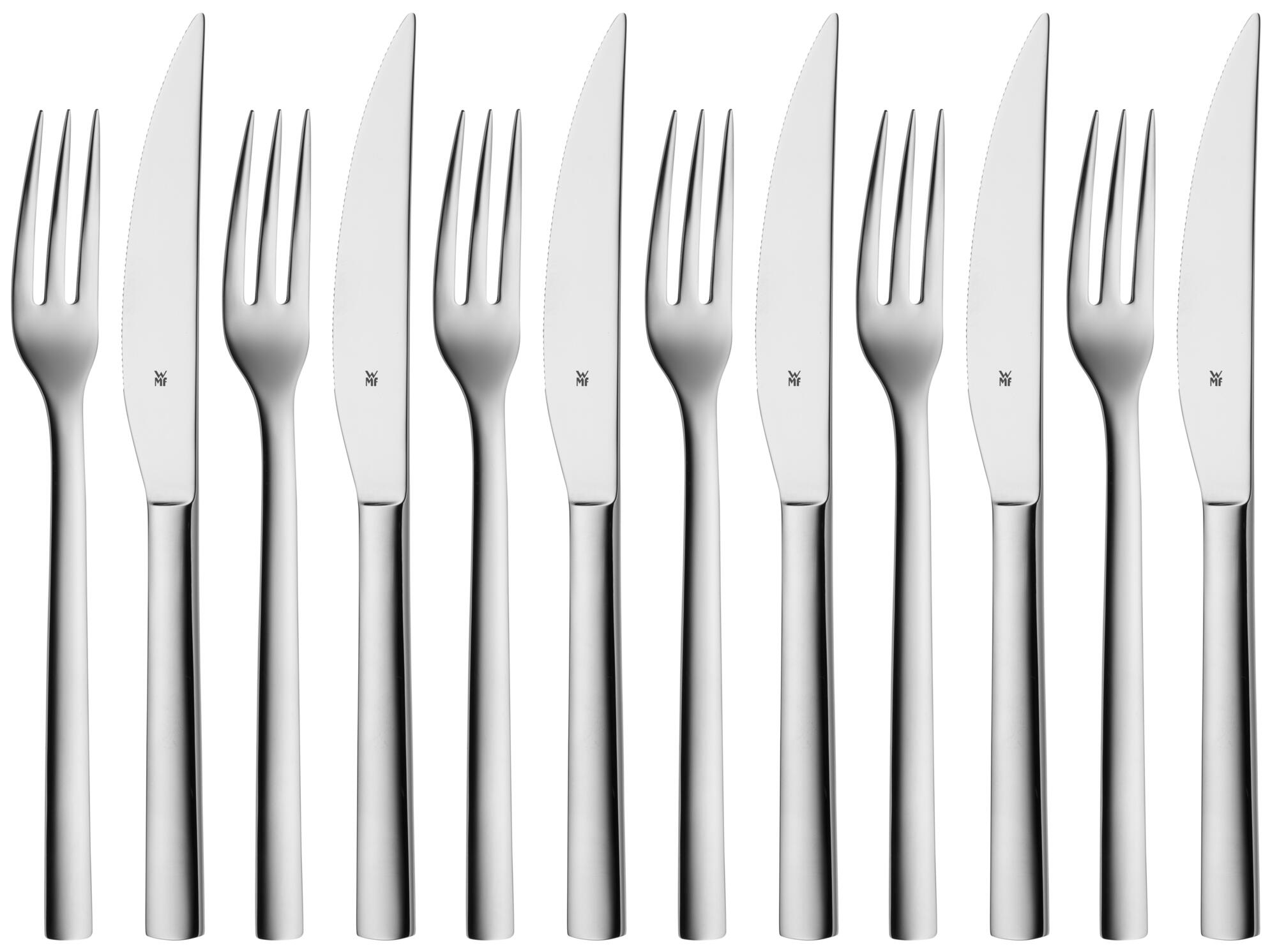 Steak knife and fork set NUOVA, 12-piece