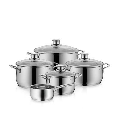 Diadem Plus Cookware 5-Piece Pot Set