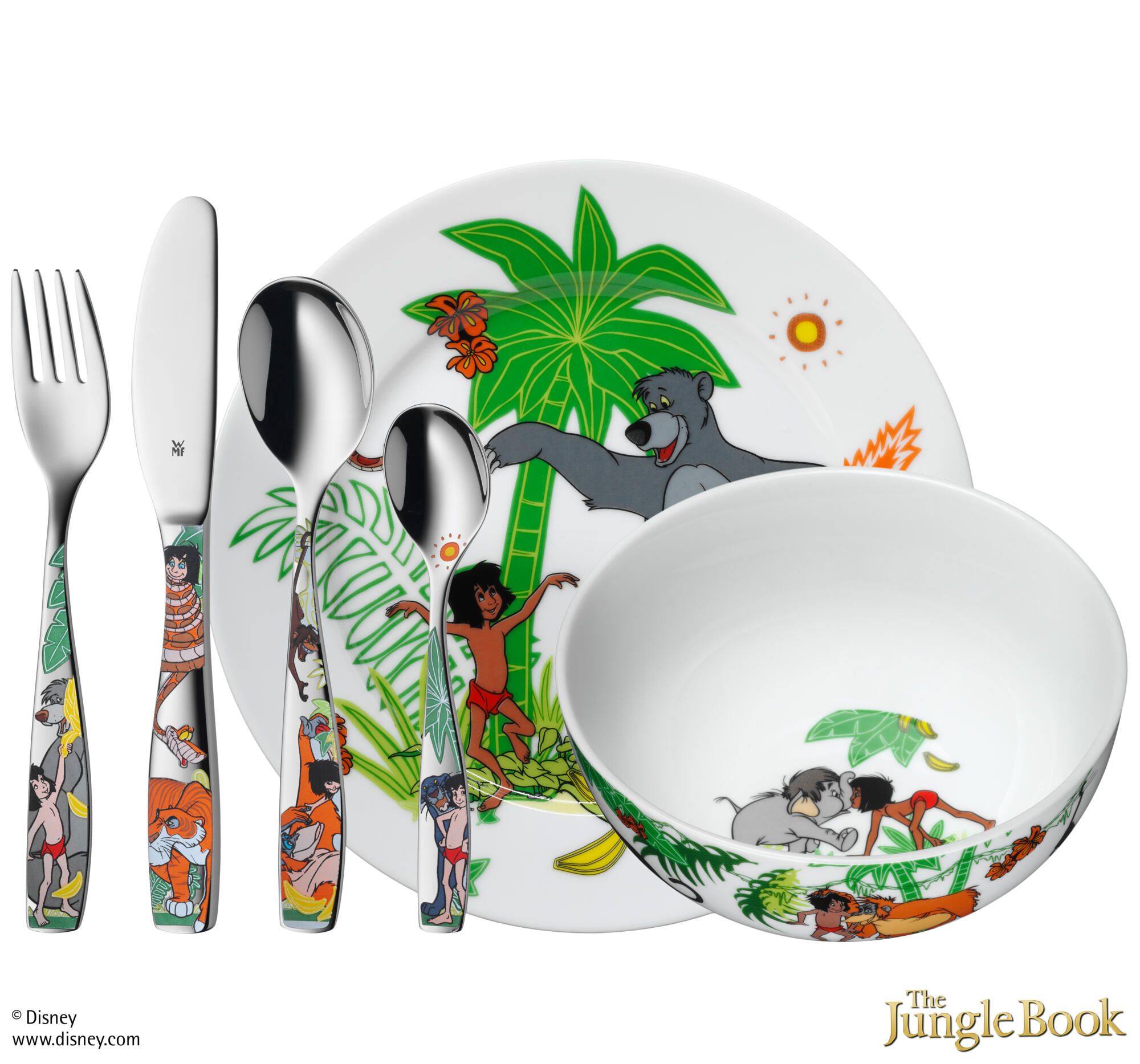 Kids cutlery set Disney Jungle Book, 6-piece
