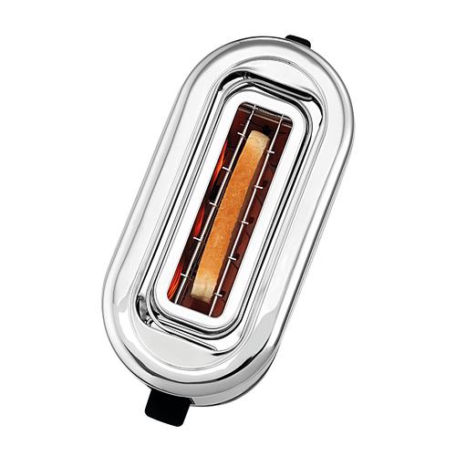 Space-saving 1-slice toaster
